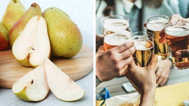 Lê có thể giải rượu, bia. Lê có thể giải rượu, bia