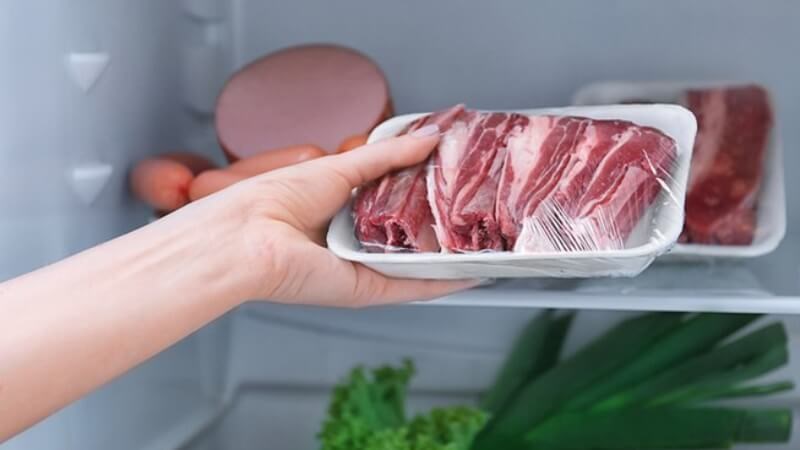 Bảo quản thịt bò trong ngăn mát nếu chưa sử dụng ngay