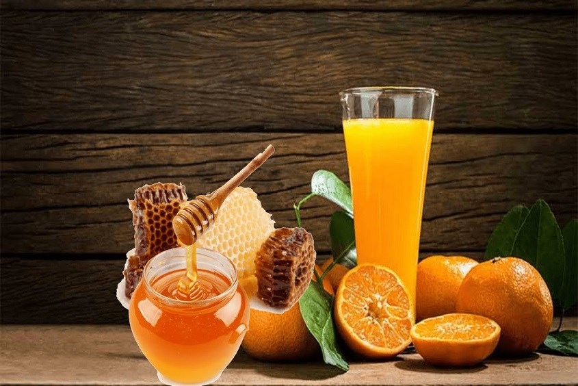 Nước cam và mật ong rừng Ăn vặt cho bà bầu