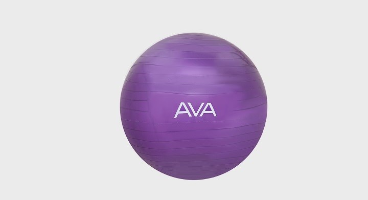 Bóng Yoga AVA 65cm PVC Tím