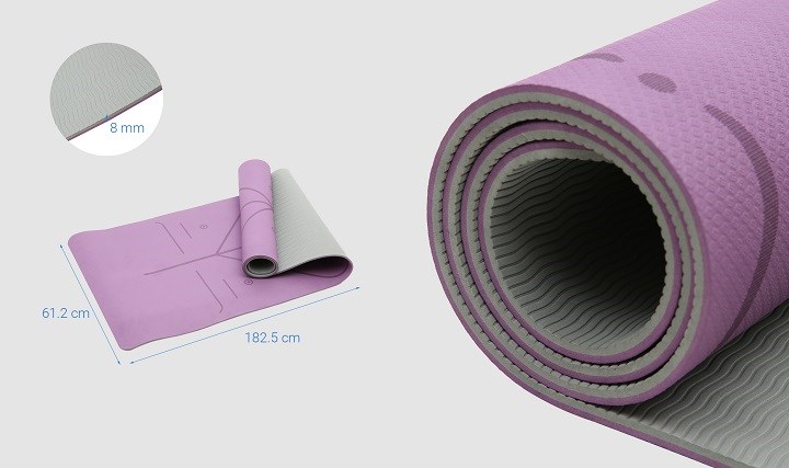 Thảm Yoga Sunny TPE TV-01 Tím Hồng