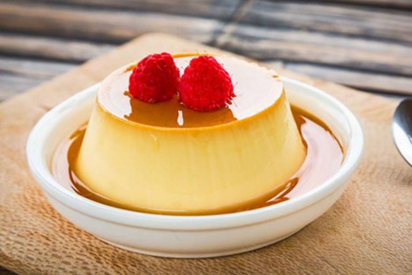 Bánh flan bữa phụ cho bé 6 tháng