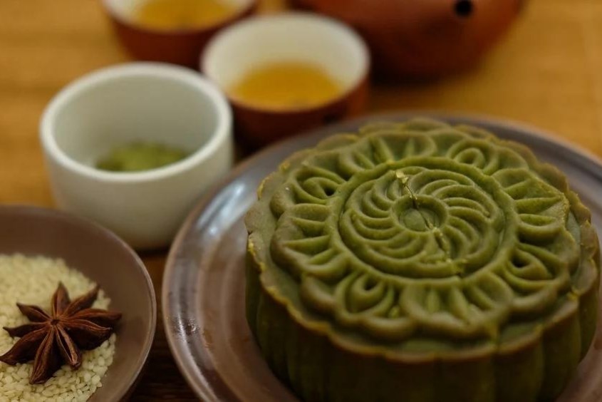 Bánh Trung thu vị trà xanh Bánh Trung thu vị trà xanh