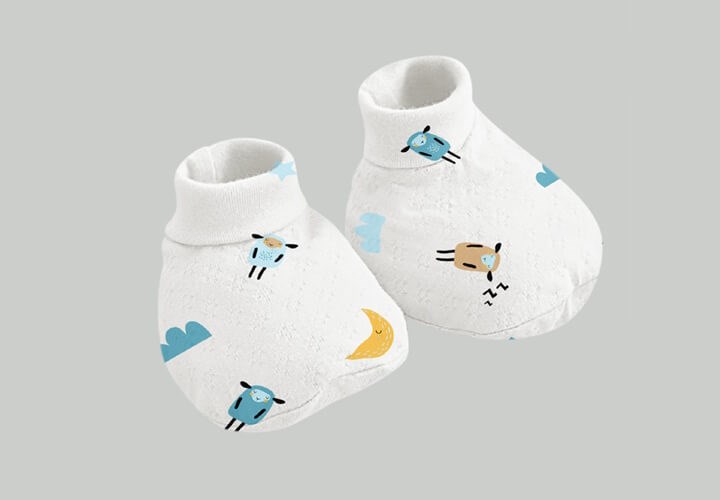 Bao chân có cổ Lullaby NH661P - Trắng cừu