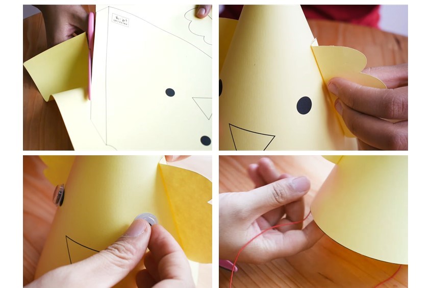 Hướng dẫn mẹ bỉm các bước làm mũ sinh nhật cho bé