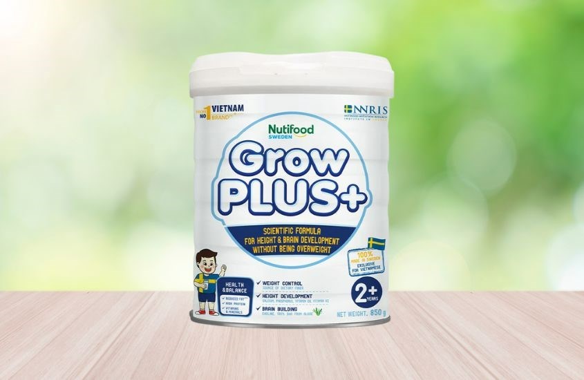 Sữa bột Nutifood GrowPLUS+ 850g (trên 2 tuổi) Sữa bột Nutifood GrowPLUS+ 850g (trên 2 tuổi)