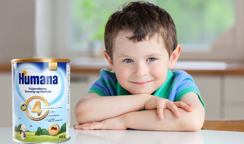 Sữa bột Humana Gold số 4 dành cho bé từ 2-12 tuổi
