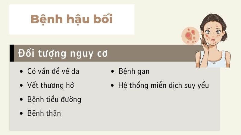 Các đối tượng có nguy cơ mắc bệnh cao Các đối tượng có nguy cơ mắc bệnh cao