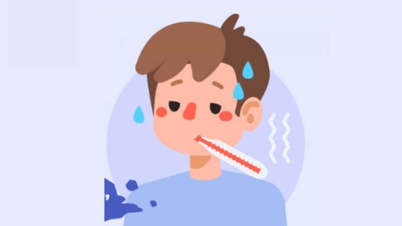 Sốt có thể là yếu tố nguy cơ khởi phát bệnh