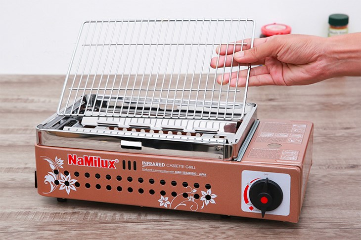 Bếp nướng gas Namilux không sử dụng than, nướng thực phẩm an toàn