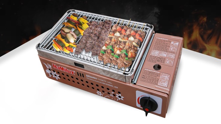 Bếp nướng gas Namilux phù hợp cho những bữa tiệc nướng ngoài trời hoặc nướng trong gia đình