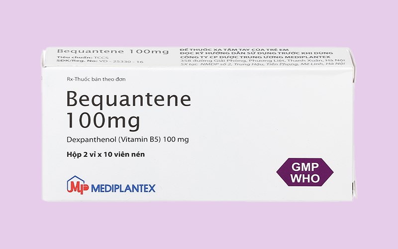 Bequantene 100mg trị rụng tóc lan tỏa