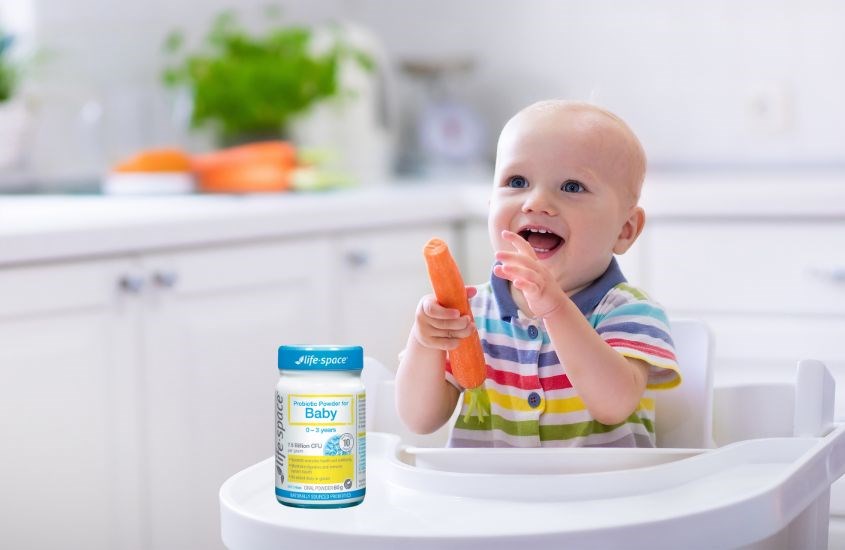 Bổ sung lợi khuẩn bifidobacterium và lactobacillus giúp giảm bớt khó khăn cho bé trong việc ăn uống