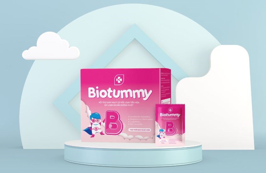 Men vi sinh Kentek Biotummy hỗ trợ giảm nguy cơ rối loạn tiêu hóa 30 gói