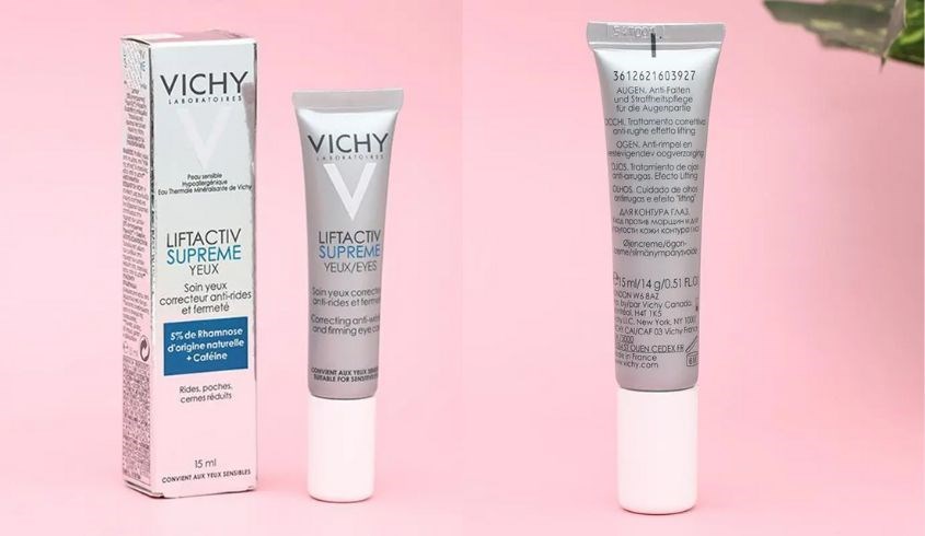 Kem dưỡng mắt giảm nếp nhăn và chống lão hoá 5% Rhamnose Vichy Liftactiv Eyes Supreme 15 ml Kem dưỡng mắt giảm nếp nhăn và chống lão hoá 5% Rhamnose Vichy Liftactiv Eyes Supreme 15 ml