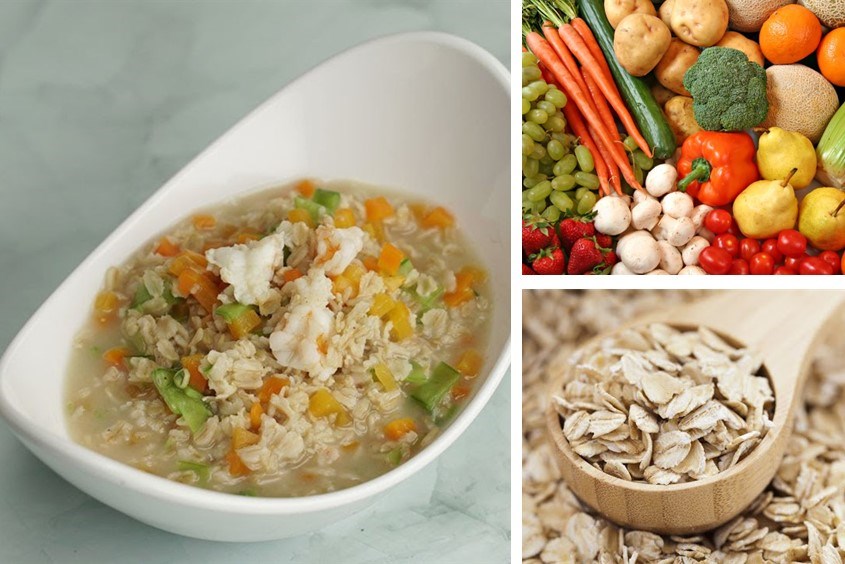 Cách làm cháo yến mạch rau củ giảm cân được nhiều mẹ bỉm làm