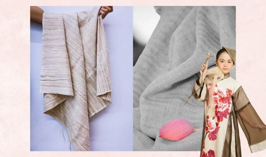 Vải lụa tơ sen giúp che chắn cho làn da của bé