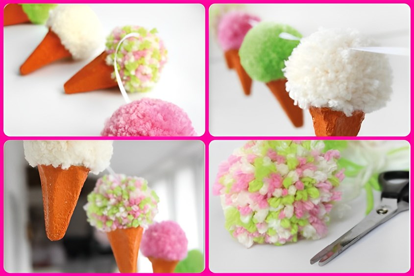 Làm đồ chơi từ khay đựng trứng thành kem