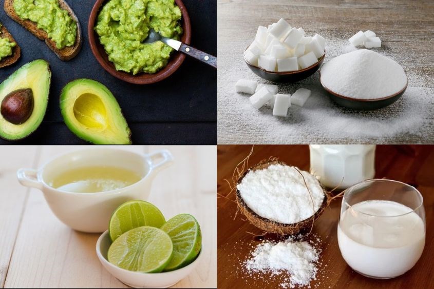 Nguyên liệu làm kem bơ dừa cho bé rất dễ tìm