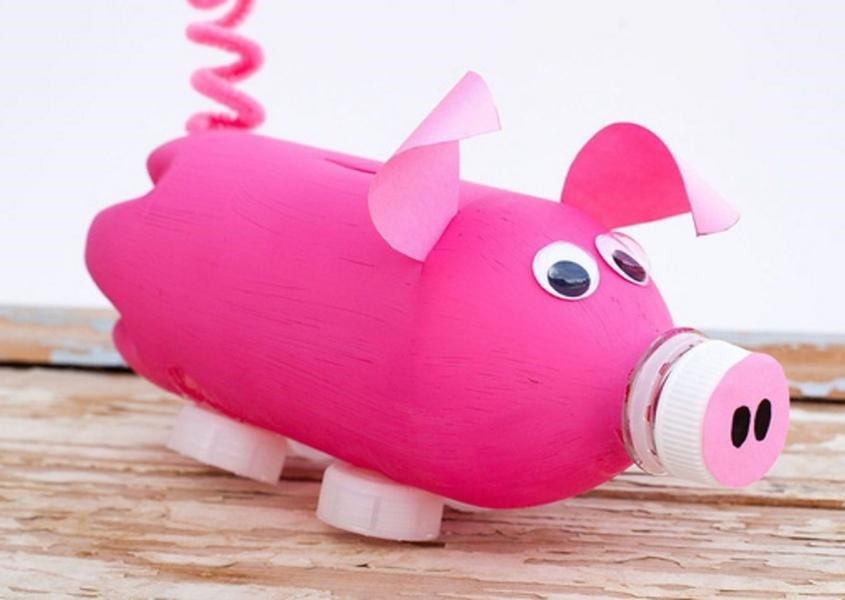 Thành phẩm lồng đèn hình heo con đáng yêu