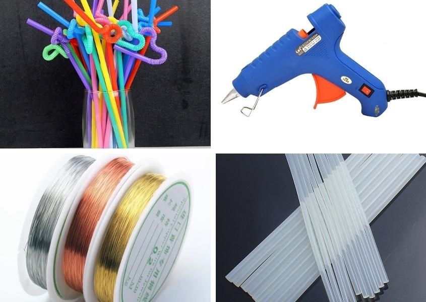 Nguyên liệu chính để làm lồng đèn hình ngôi sao