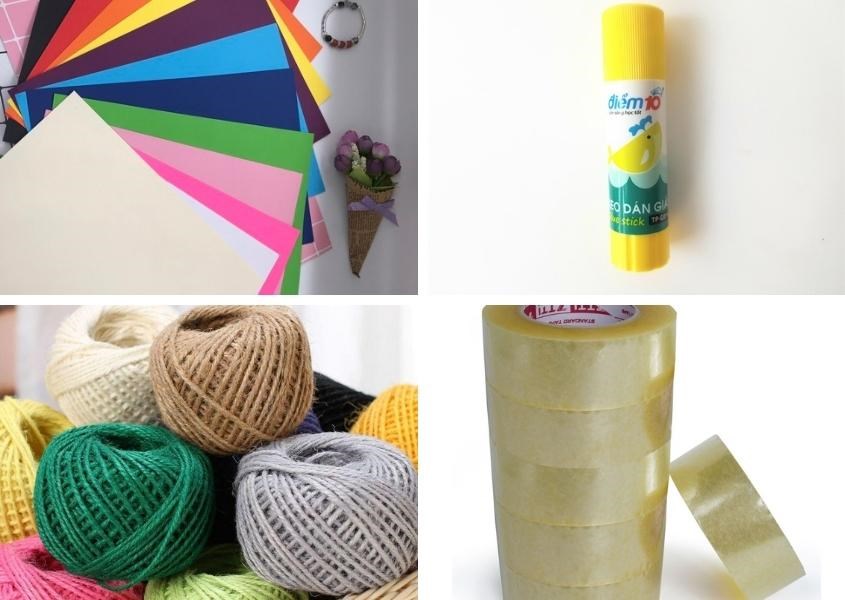 Nguyên liệu chính để làm lòng đèn giấy