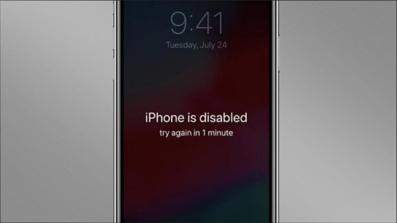 Nhập sai mật khẩu nhiều lần khiến iPhone bị vô hiệu hoá