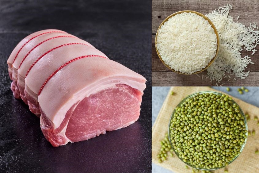 Cách nấu cháo đậu xanh thịt heo cho bé ăn dặm