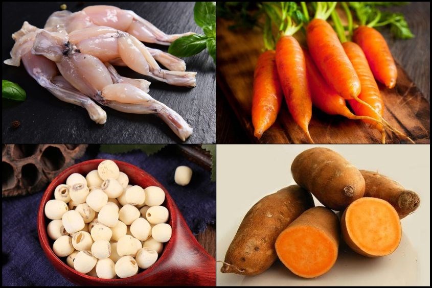 Cách nấu cháo ếch cà rốt cho bé