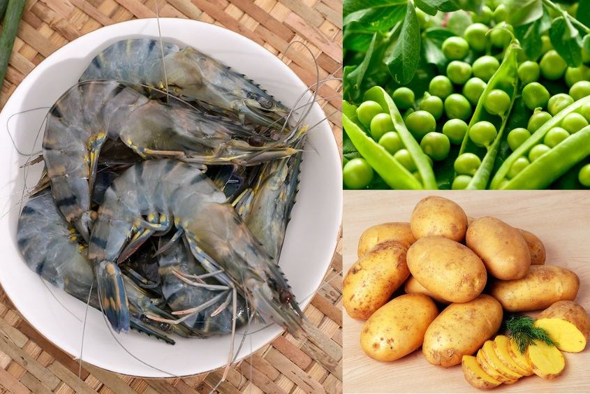 Cách nấu cháo tôm đậu Hà Lan cho bé dễ nhất