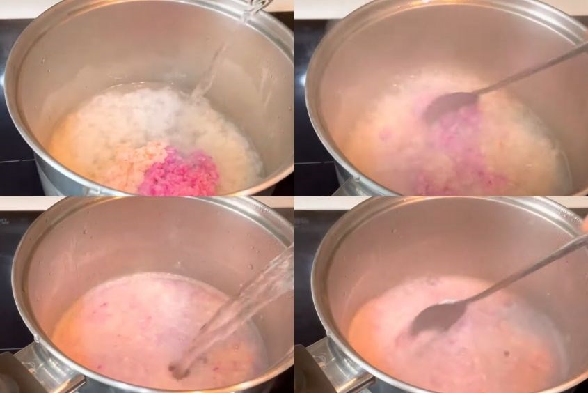 Cách nấu cháo tôm khoai mỡ cho bé - bước 6