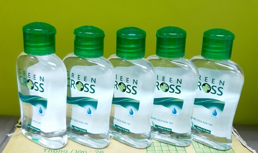 Nước rửa tay khô Green Cross kháng khuẩn hương trà xanh Nước rửa tay khô Green Cross kháng khuẩn hương trà xanh