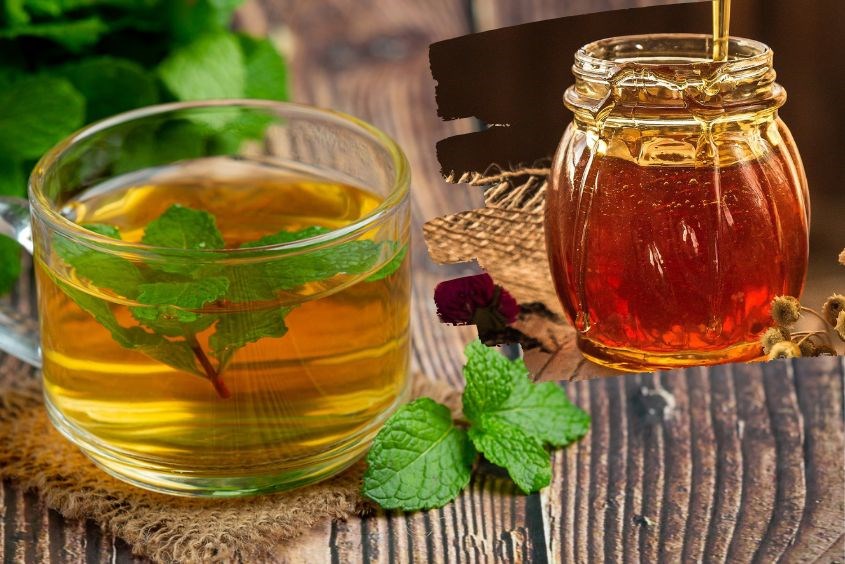 Cách pha trà bạc hà với mật ong cực ngon