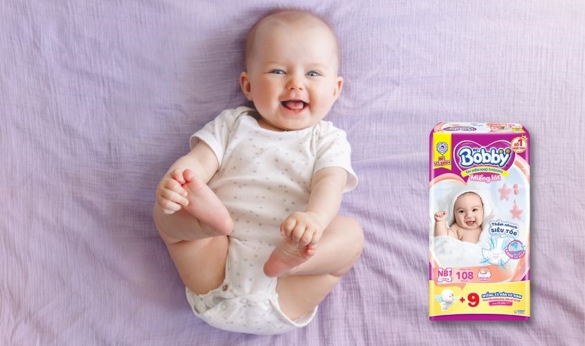 Tã lót Bobby size NB1 117 miếng (Dưới 1 tháng)