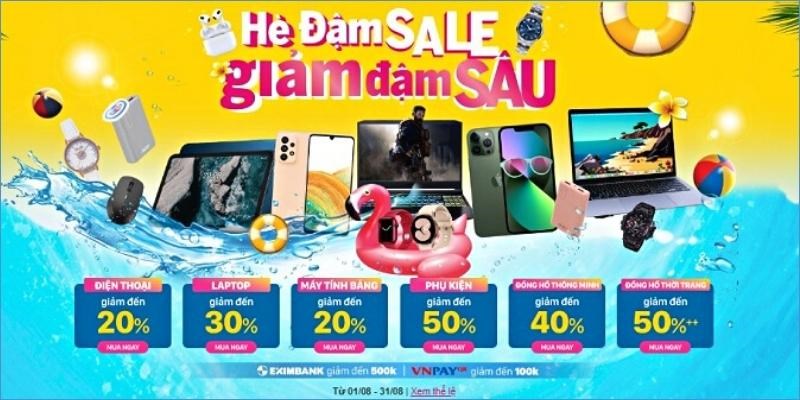 Hè đậm sale - Giảm đậm sâu