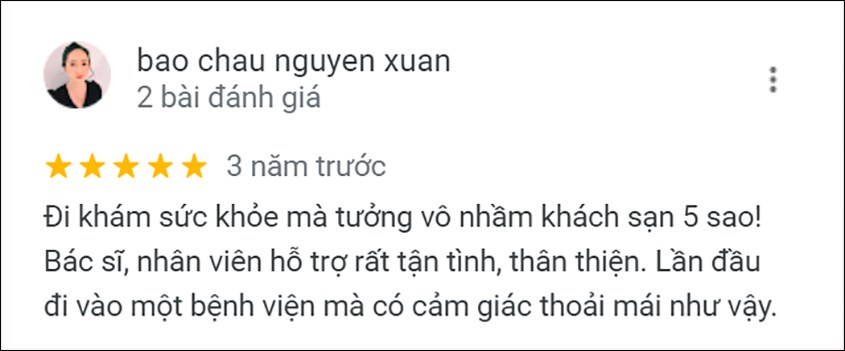 cảm nhận của ba mẹ về bệnh viện quốc tế Mỹ