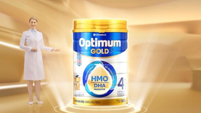 Sữa bột Vinamilk Optimum Gold số 4 850g (2 - 6 tuổi)