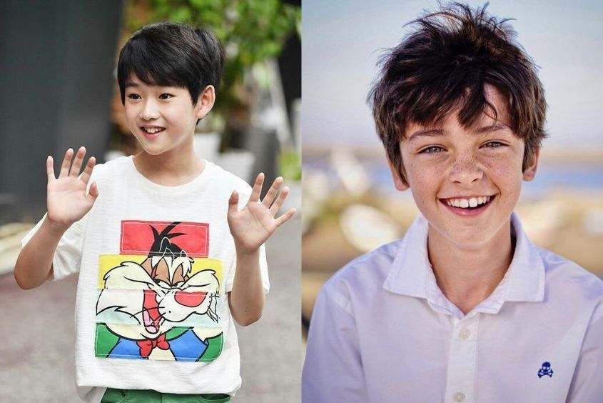 Cắt tóc cho bé trai mặt dài