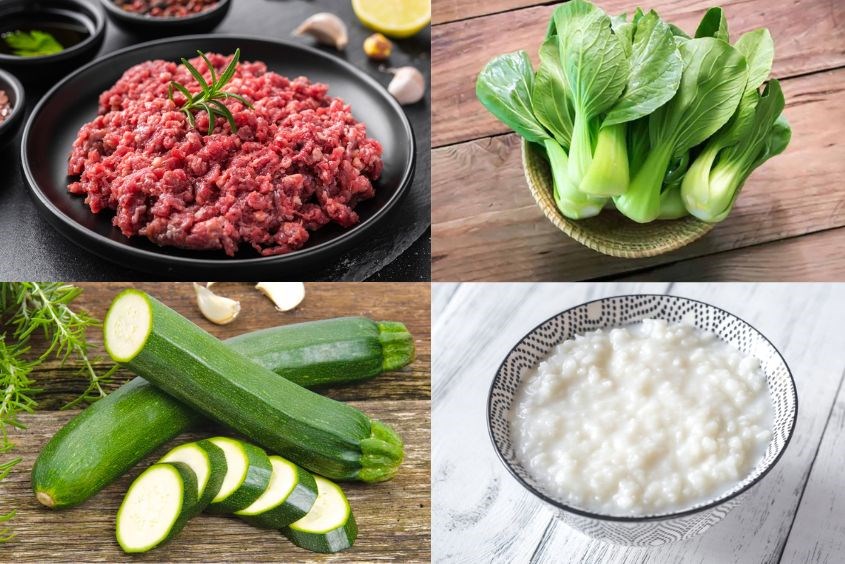 Cháo thịt heo bí ngòi cho bé ăn dặm bổ dưỡng