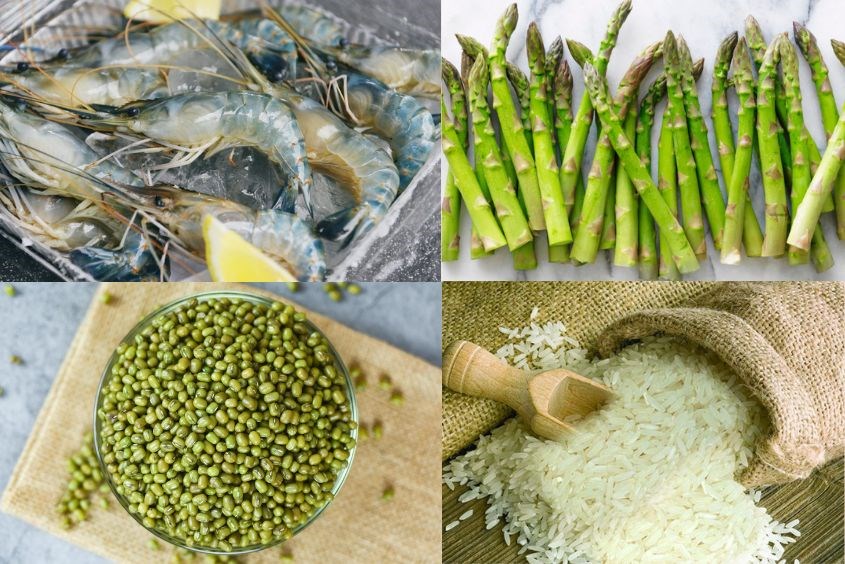 Cháo tôm măng tây cho bé dễ làm nhất