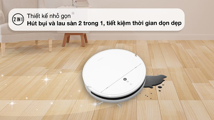 Robot hút bụi lau nhà Dreame F9 sở hữu thiết kế nhỏ gọn, hiện đại và sang trọng, nâng tầm không gian nội thất