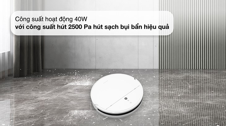 Sản phẩm có công suất 40W với động cơ Nidec không chổi than giúp làm sạch hiệu quả