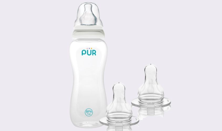 Bình sữa nhựa PP Pur Comfort Feeder 1603 cổ hẹp 250 ml Bình sữa nhựa PP Pur Comfort Feeder 1603 cổ hẹp 250 ml
