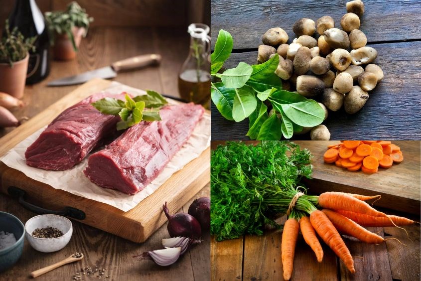 Công thức nấu cháo thịt bò nấm rơm cho bé