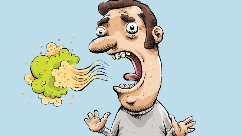 Vệ sinh răng miệng kém khiến vi khuẩn tích tụ và gây cảm giác đắng trong miệng