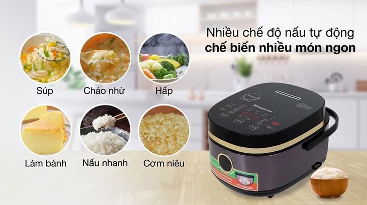 Sản phẩm có đa dạng chế độ nấu ăn mang lại sự tiện lợi và tiết kiệm thời gian