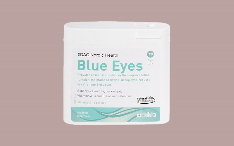 Dao Nordic Health Blue Eyes tăng cường chức năng v&otilde;ng mạc lọ 60 vi&ecirc;n 