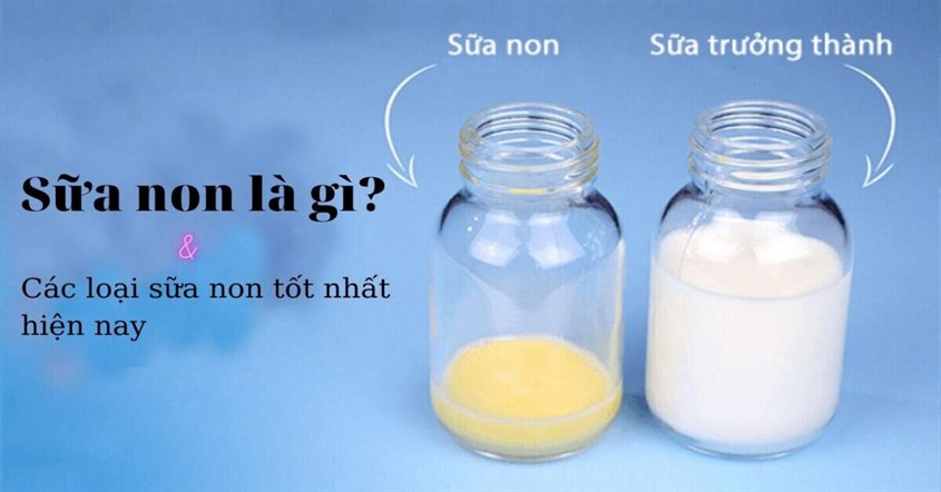 Phân biệt màu sữa non và sữa thường. Nguồn hình bác sĩ Phạm Quang Nhật