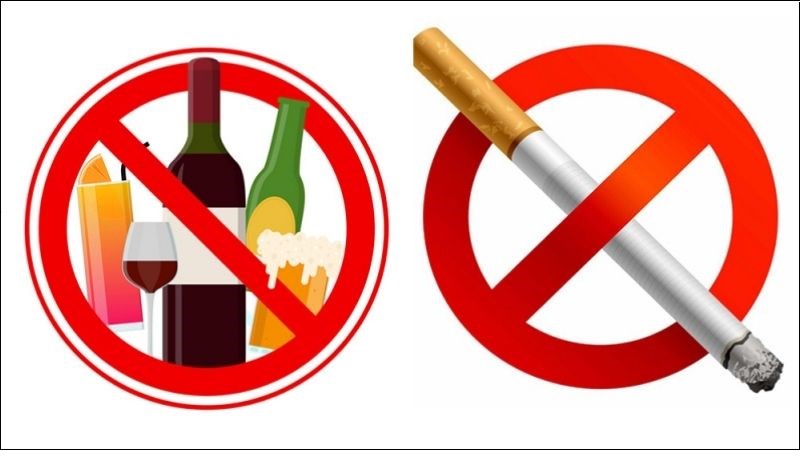 Không dùng đồ uống có cồn, hút thuốc nếu đang bị đi ngoài ra máu 