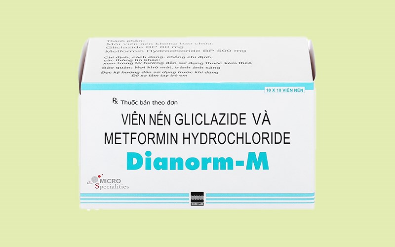 Dianorm-M 80mg/500mg trị đái tháo đường